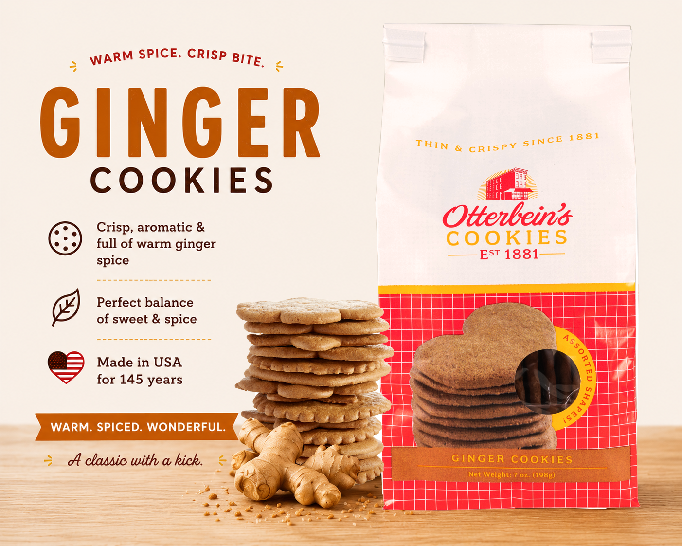 Otterbein's Ginger Cookies bag