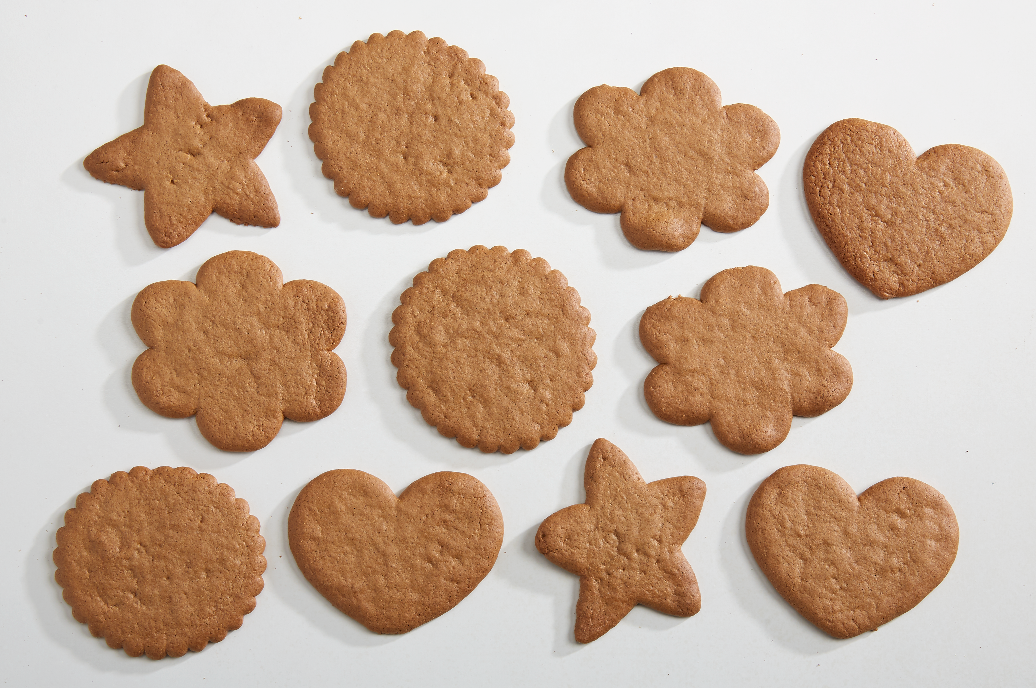 Ginger cookies overhead